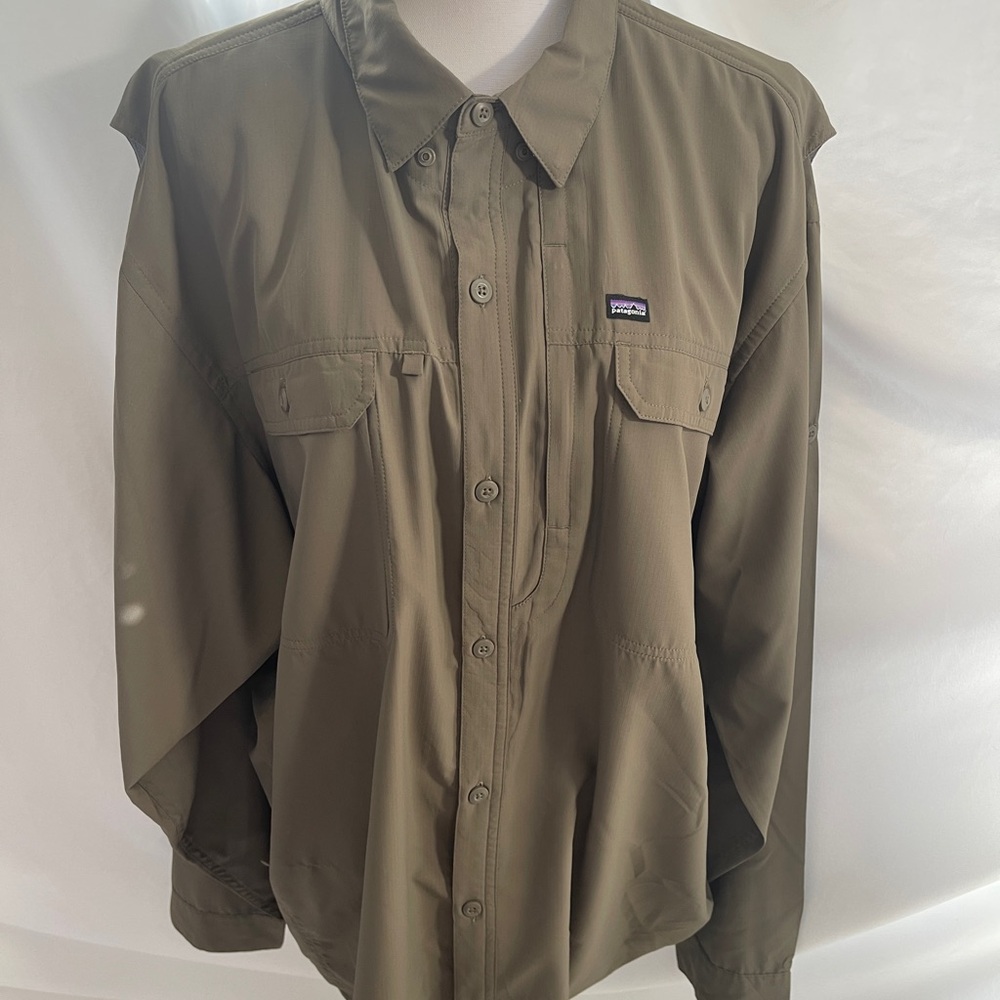 Patagonia XXL Olive Long Sleeve Outdoor Versatile